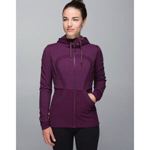 Lululemon Dance Studio Jacket III Plum Purple Size 4 Reversible